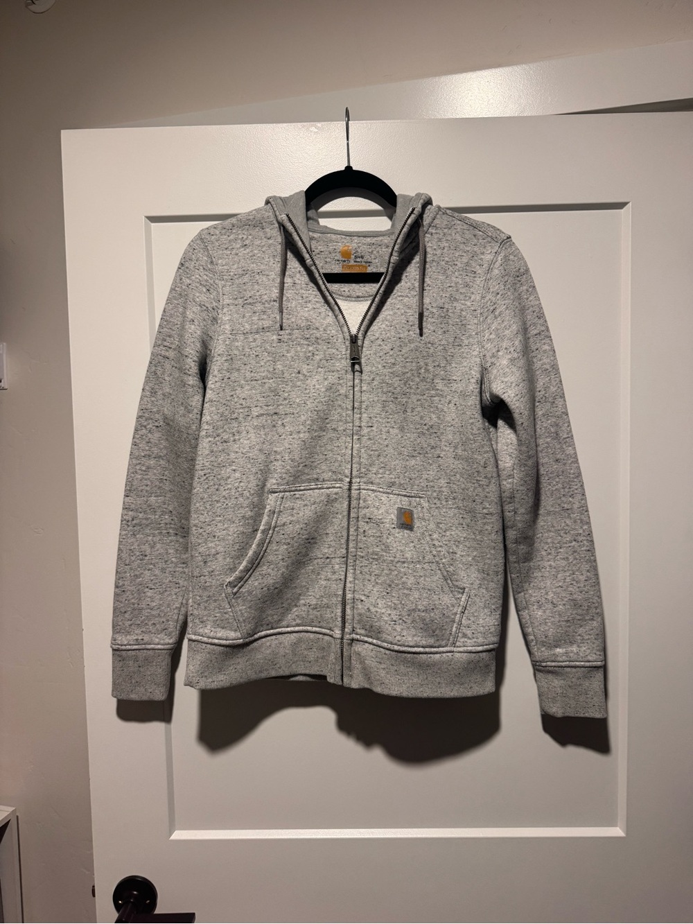 Carhartt Men’s Heather Gray Zip-Up Hooded Sweatshirt